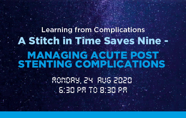 A Stitch in time saves nine - Managing Acute post Stenting Complications